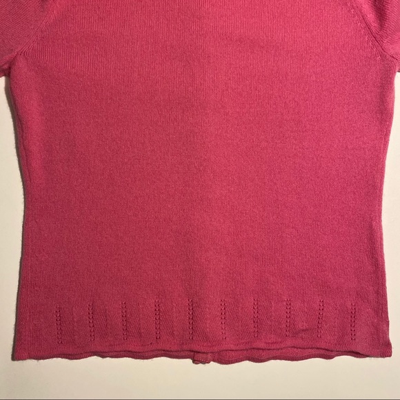 Nanette Lepore Pink Cashmere Cardigan Sweater - Picture 8 of 8